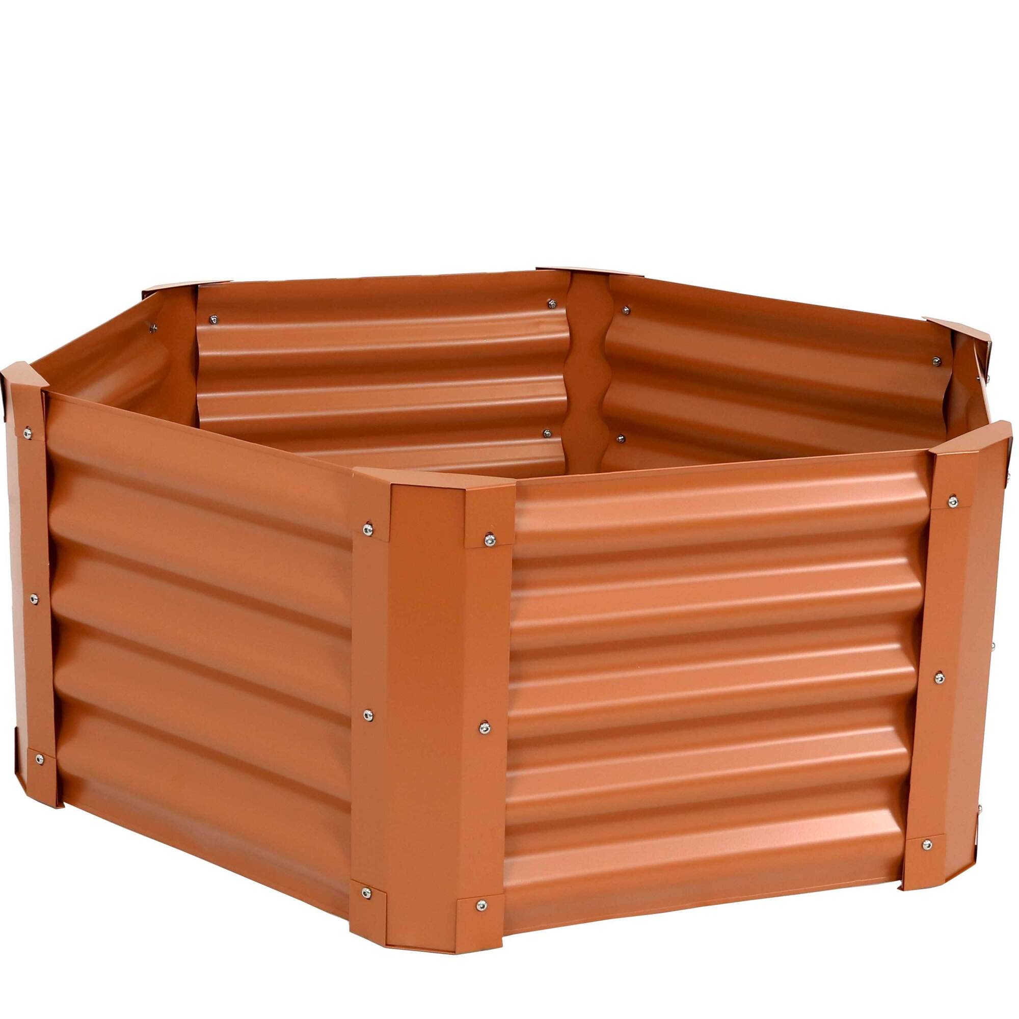 Sunnydaze Decor, Hexagon Raised Garden Bed, Material Steel, Model# RCM-835